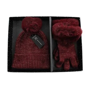 INC International Concepts gorro de piel sintética y guantes conjunto de regalo #GS003 - Imagen 1 de 2