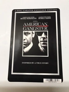 AMERICAN GANGSTER - Blockbuster Video Shelf Backer Card - 5 1/2" X 8" - NO MOVIE - Picture 1 of 1