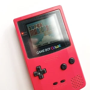 ❤️ RED GAMEBOY COLOR ✨100% GENUINE✨ Nintendo Game Boy 🍒 BERRY GBC REGION FREE - Picture 1 of 6