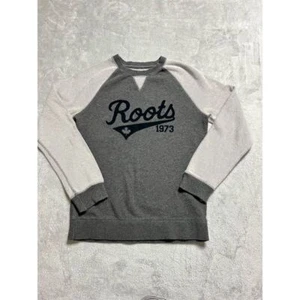 Roots Canada Kids Crewneck Sweatshirt Gray XL (11-12 Years) Casual Pullover - Picture 1 of 6