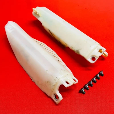 CRF150R FORK GUARDS COVERS PLASTICS GENUINE OEM Honda CRF 150 R RB 2007-2024 - Image 1 of 4