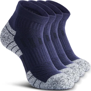 Wool Compression Ankle Socks - Cozy Cushioned Hiking Running for Men Women - Thi - Picture 1 of 12