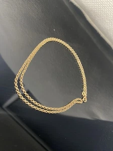 9 Carat Round Belcher Yellow Gold Necklace 2.3 G 45 Cm 1.6mm - Picture 1 of 7