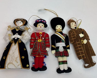 Lote De 4 Adornos Bordados Hechos A Mano San Nicolás Zardozi Lentejuelas Londres Foto 1 de 4