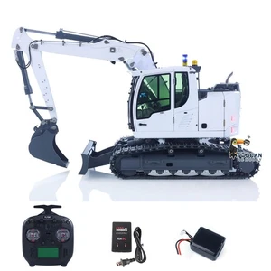 1/14 RC excavadora excavadora hidráulica 5 canales sin escobillas motor luz para Navidad - Imagen 1 de 12