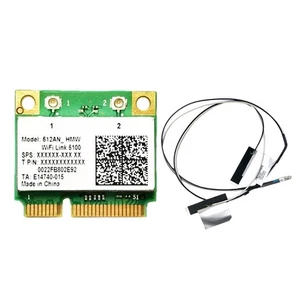 5100AGN WiFi Card+2xAntenna 2.4G&5G 300Mbps MINIPCIE Card for , , , 1078 - Afbeelding 1 van 7
