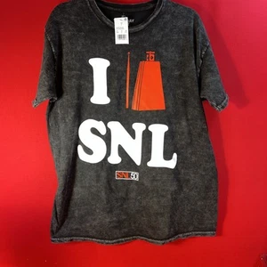 I ❤️ SNL COWBELL. SZ Large. Black Faded T-Shirt. Saturday Night live - Picture 1 of 4