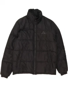 KAPPA Mens Padded Jacket UK 38 Medium Black Polyester IB06 - Picture 1 of 3