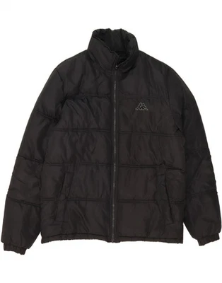 KAPPA Mens Padded Jacket UK 38 Medium Black Polyester IB06 - Image 1 of 3