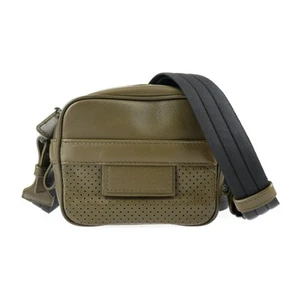Bottega Veneta Leggero Shoulder 566753 Lambskin Khaki Olive Black 3Way Pouch - Picture 1 of 9