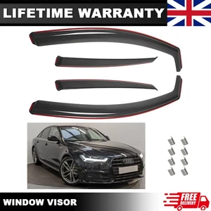 Deflectores de viento para Audi A6 C7 2011-2018 4 puertas berlina tintados Reino Unido * - Imagen 1 de 14