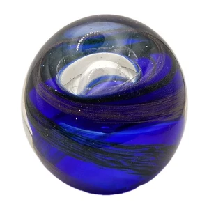 Vintage Art Glass Controlled Bubble Swirl Paperweight - Picture 1 of 4