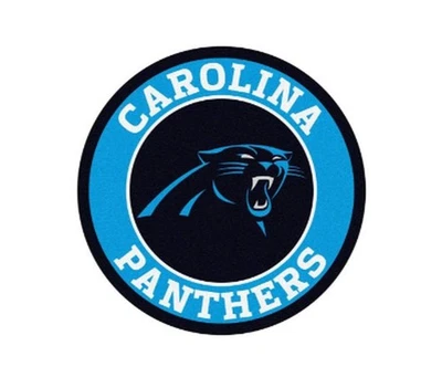 Carolina Panthers Logo Fanmats Soft 25" Round Bathmat Mat Rug NIB - Image 1 of 3