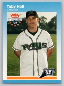 2002 FLEER PLATINUM #27 TOBY HALL  TAMPA BAY DEVIL RAYS - Picture 1 of 2