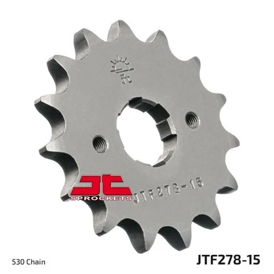 JT Front Sprocket 15/530 Standard 1pc Pitch :530 For Honda CM 450 A 1982 — 第 1/4 张图片