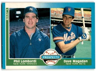 1987 Fleer #648 Phil Lombardi / Dave Magadan Rookie - Image 1 of 2