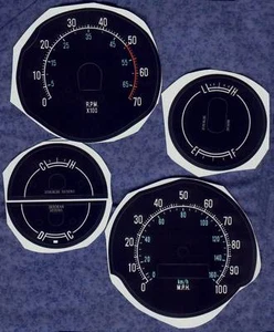 Premium Dash Decal 77-79 Charger Magnum Cordoba w/ tach - Picture 1 of 2