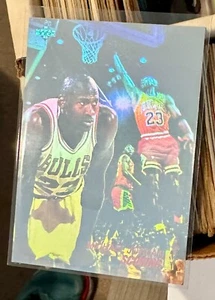 Seltenes Oberdeck AW1 1991 Micheal Jordan neuwertig Basketballkarte 1. Holoview - Bild 1 von 2