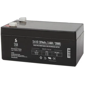 Blei Akku 3,4Ah 12V AGM GEL Batterie USV Bleiakku kompatibel LC-R123R4PG 3,2Ah - Bild 1 von 5
