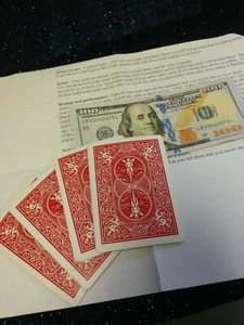 FORGOT-ABOUT-IT-THINK-OF-A-CARD-VANISHES-MAGIC PACKET TRICK WALK AROUND TRICK - Picture 1 of 1