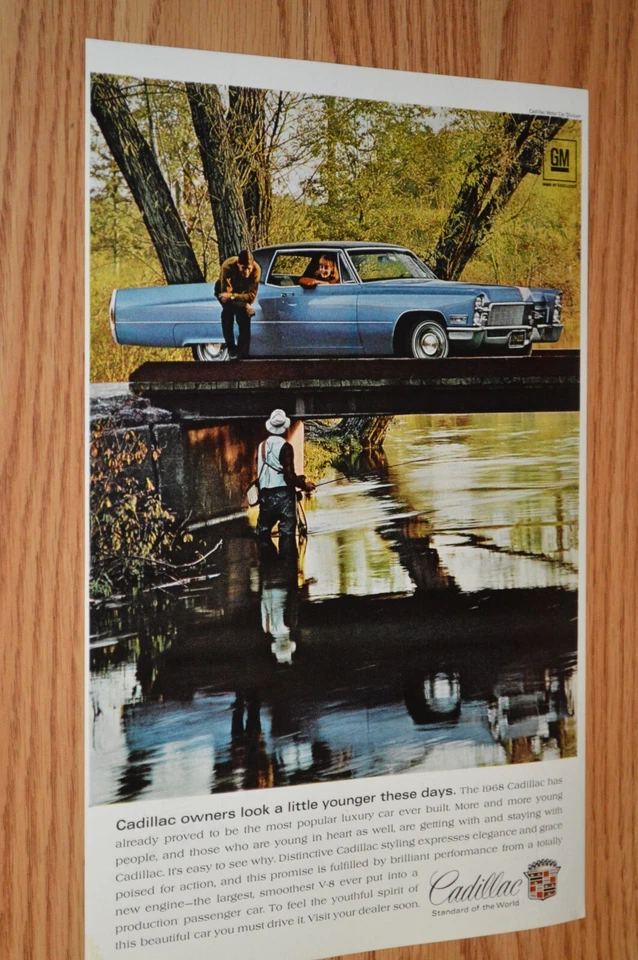 Cadillac 1968 cupé Deville anuncio original vintage 68 v8 472 Foto 1 de 1