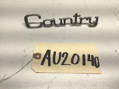 1974-1977 CHRYSLER TOWN & COUNTRY "COUNTRY" EMBLEM BADGE LOGO CHROME - Image 1 of 4
