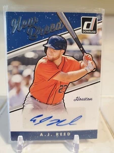 AJ REED 2017 Donruss New Breed Card Auto Autograph Rookie SP RC SP #NB-AR ASTROS - Picture 1 of 2