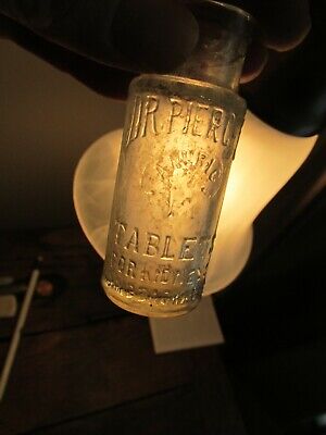 Antique Ornate Quack Medicine Bottle Dr Pierce's Anuric Tablets Kidneys Backache • 24$