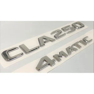 CLA250 +4MATIC Chrome Rear Trunk Emblem Badge for Mercedes Benz CLA250  Letters - Bild 1 von 2