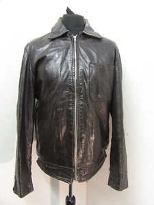 VINTAGE 60's LEATHER AIR FORCE JACKET SIZE 40T ORM, CANADIAN AIR FORCE ISSUE - Picture 1 of 20