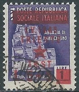 1945 OCCUP. JUGOSLAVA TRIESTE USATO 5+5 LIRE SU 1 LIRA - RA14-6 - Picture 1 of 1