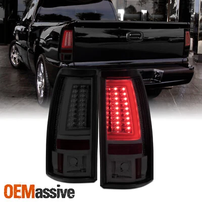 Fits 2003-2006 Chevy Silverado GMC Sierra 1500 2500HD 3500 Smoke LED Tail Lights - Image 1 of 4