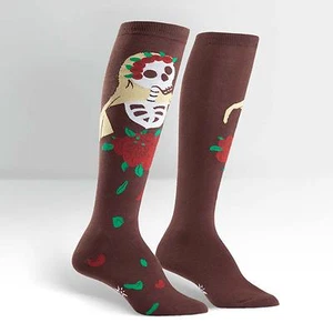 Sock It To Me Women's Funky Knee High Socks - Dia de los Muertos (UK 3-8) - Picture 1 of 1