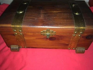 vintage wooden jewerly box - Picture 1 of 5