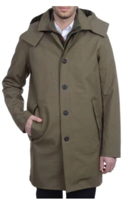 Precio de venta sugerido por el fabricante $550 Chaqueta impermeable Victorinox Lenzburg Longline para hombre - Verde - Mediana Foto 1 de 4