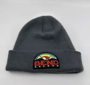 ToKETEE Bend Oregon Patch Beanie Gray OSFM Gorpcore Ski Snowboarding - Picture 1 of 8