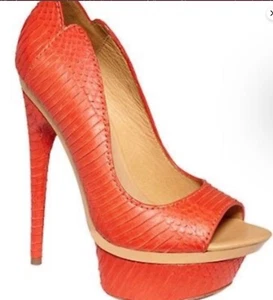 L.A.M.B. Gwen Stefani Coral Open Toe Platform, Size 7 - Picture 1 of 8