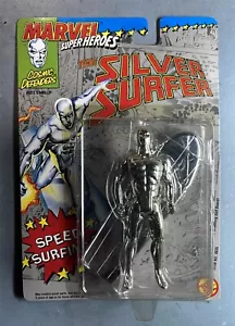 1991 MARVEL / TOYBIZ SILVER SURFER (MOC) "Comic Defenders" / with SPEED SURFING* - Picture 1 of 6