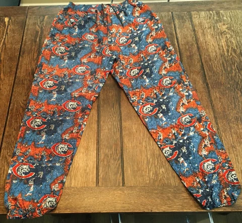 vintage CHICAGO BEARS men's M medium APEX ONE 100% nylon Windbreaker pants NFL Cover