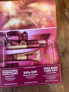Bath & Body Works Coupons 20% Off Entire,l Plus $6 Wallflower, Exp. 10/29