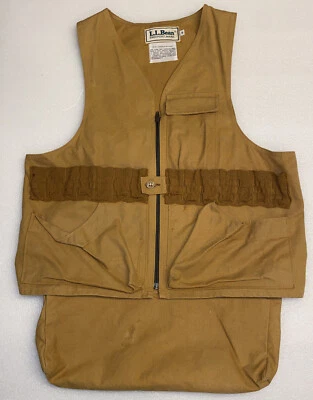 Muy Antiguo Raro Vintage LL.BEAN CAZA CAMPING PESCA CHALECO MARRÓN HOMBRE TALLA MEDIANA Foto 1 de 4