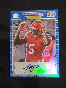 2021 LEAF PRO SET METAL MARQUEZ STEVENSON ROOKIE/RC AUTO #51/75 *BLUE* - Picture 1 of 3