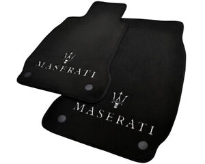 Floor Mats For Maserati Quattroporte Black Carpets With Maserati Emblem LHD NEW