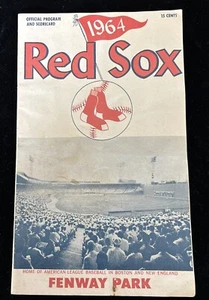 1964 Boston Red Sox New York Yankees Program Mickey Mantle 2 HR/Maris HR⚾️ - Picture 1 of 9