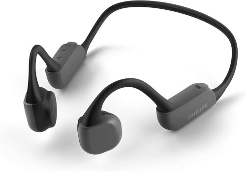 Philips TAA6606BK kabellose Bluetooth-Nackenbügel laufende Sport-Kopfhörer schwarz