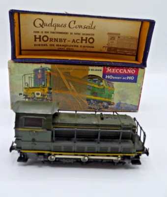HORNBY MECCANO LOCOMOTIVE DE MANOEUVRE DIESEL C 61006 SNCF  REF. 635 - Photo 1/4