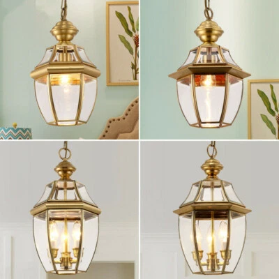 Room Glass Pendant Light Bar Lamp Ceiling Lights Home Copper Chandelier Lighting - Image 1 of 4