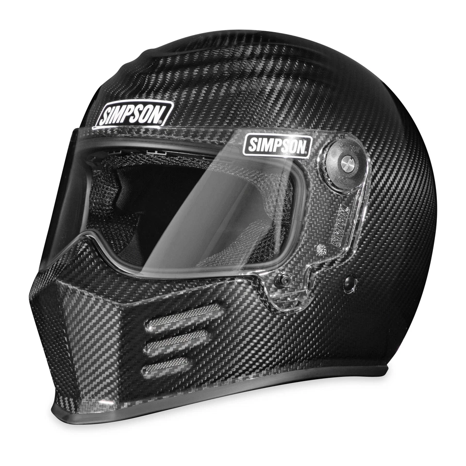 Simpson Motorcycle Outlaw Bandit 3 Helmet - Carbon Fiber - Large - Image 1 of 4
