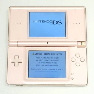 Pink Nintendo DS Lite Console WORKING *Damaged Hinge* - Bild 1 von 7
