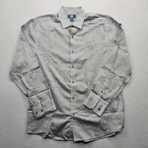 Cutter & Buck Men's Size Medium Gray Button Down Shirt Long Sleeve Casual - Picture 1 of 11